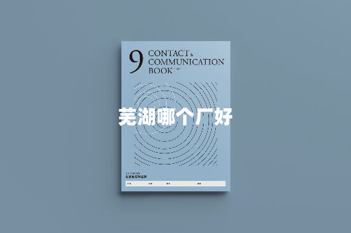 芜湖哪个厂好