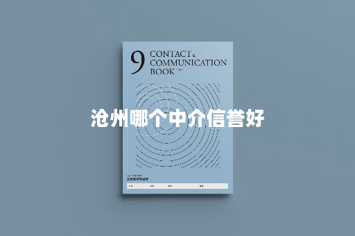 沧州哪个中介信誉好