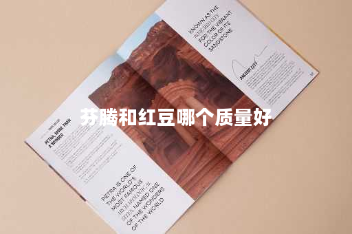 芬腾和红豆哪个质量好