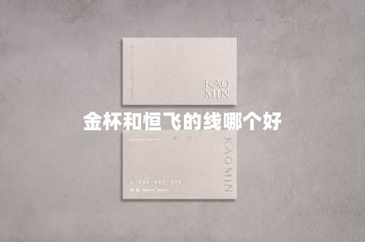 金杯和恒飞的线哪个好
