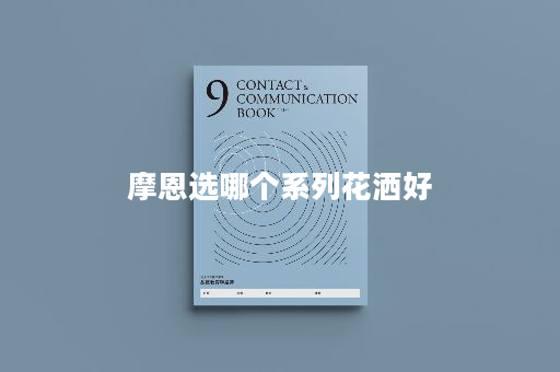 摩恩选哪个系列花洒好