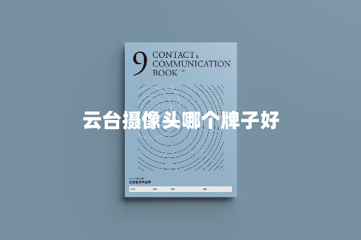 云台摄像头哪个牌子好